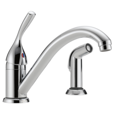 Delta Kitchen Faucet 1-Handle w/ Spray Chrome-Certified Refurbished
