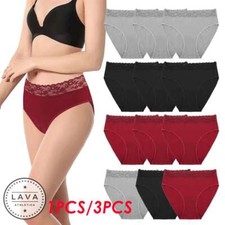 Womens High Waist Briefs Highcut Cotton Comfortsoft Stretch Underwear Panties US