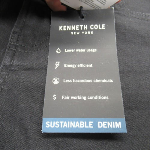 Kenneth Cole Denim Shorts Mens 30 Black Sustainable 9" Stretch 32x18 NEW - Picture 4 of 19