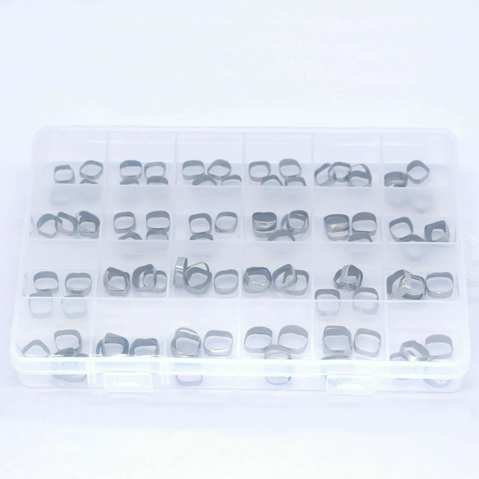 Ortodoncia Dental 1er Molar Bandas Lisas Dentaurum Talla 96 piezas 24 kits (4 piezas/kit) Foto 3 de 4