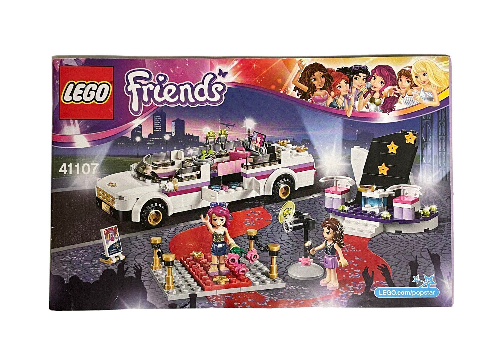 LEGO Friends: Pop Star Limousine (41107) Instruction Manual Only