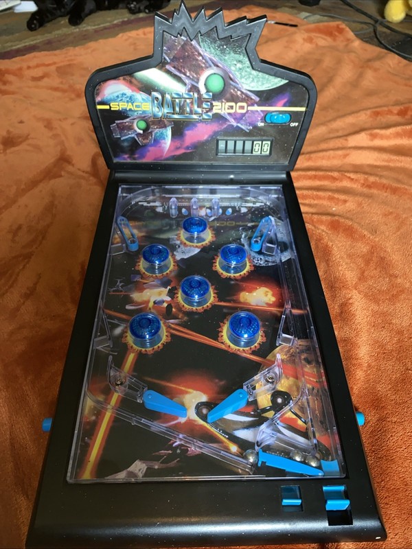 Vtg Pinball Game Table Top SPACE BATTLE 2100 Radio Shack # 60-1189 Tested Works