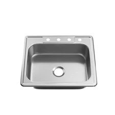 PROFLO PFSR252274A Bealeton 25" Drop In Basin Stainless Steel Kitchen Sink