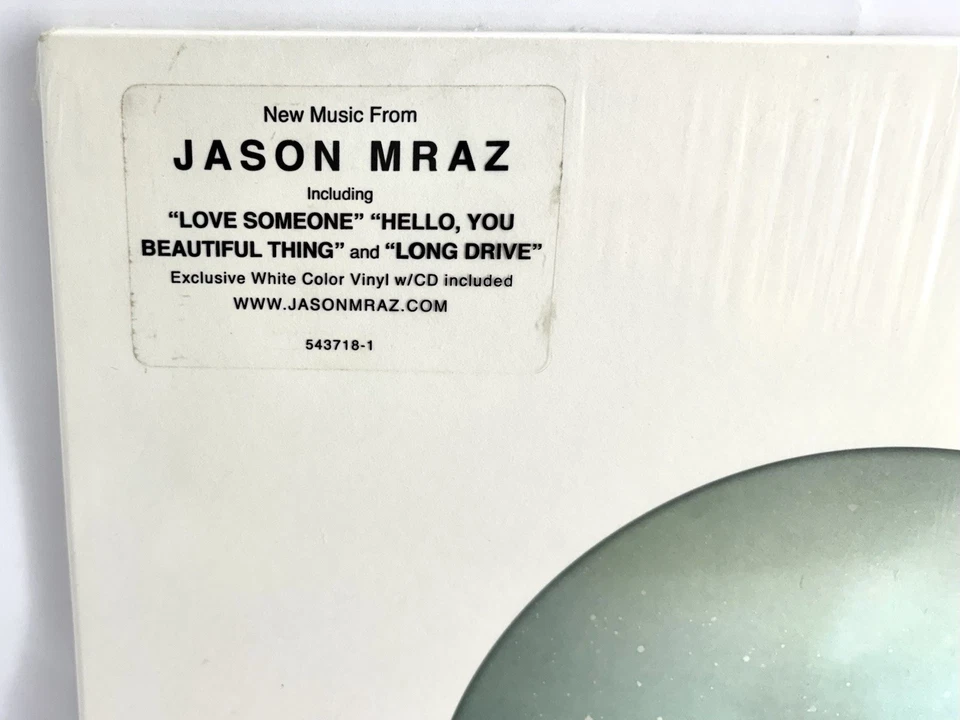JASON MRAZ YES 2014 LP NM Shrink Hype Sealed CD White Vinyl Atlantic Pop Rock - Image 3 of 4