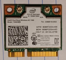 Intel 7260HMW Dual Band Wireless WiFi Card