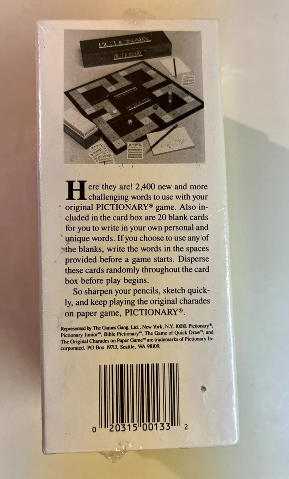 New Old Stock - Pictionary Second Edition, Card Set, 2400 Words, No. 133 - Image 2 of 4