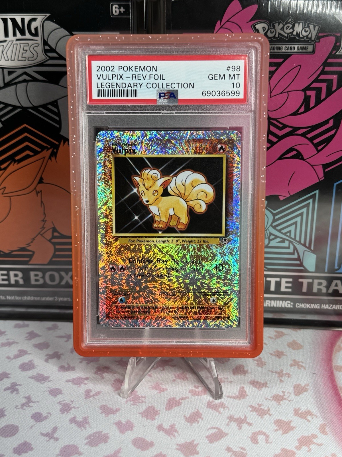 PSA 10 Vulpix 98/110 Reverse Holo 2002 Legendary Collection Pokémon TCG *POP 36*