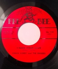 Rare Soul 45 Chuck Corby & The Entrees US Original NM