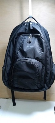 Targus Black Nylon Laptop Backpack Zip Closure, Laptop Compartment, Small Snag