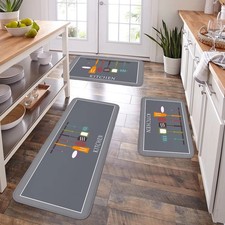 Kitchen Anti-Slip Absorbent Mat  Washable Water Absorbing Floor Rug Home Gift