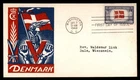 Mayfairstamps US FDC 1943 Washington DC 5 cents Denmark First Day Cover aaz_6749