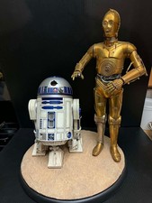 Sideshow Star Wars C-3PO & R2-D2 1/4 scale Premium Format Figure Set-damaged