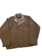 1990s Men's B.U.M. Equipment #48711 Lightweight Jacket in Taupe Sz XL