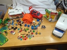 Big Playmobil Camping Bundle. Caravan & Car, Motorhome, Tent, Cafe, Accessories.