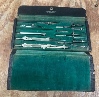 Carnegie Institute of Technology Drawing Drafting Instruments Set/Kit Read