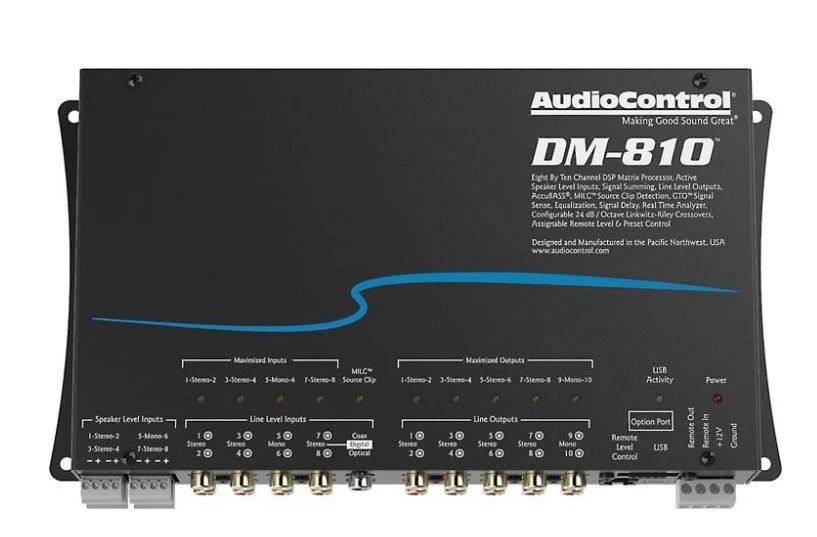 AudioControl DM-810 8 x 10 out Matrix DSP Digital Sound Processor Audio Control - Image 2 of 3
