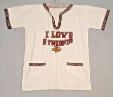 Ethiopian Traditional Embroidered Men Shirt Size XL