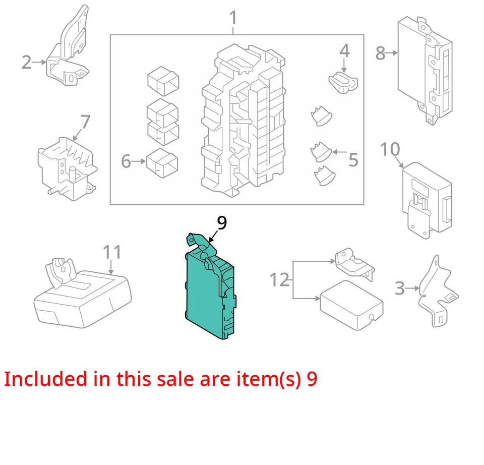 Chasis ECM Carrocería Control BCM M35h Híbrido Principal Se Adapta a 12 INFINITI M35 305988 Foto 4 de 4