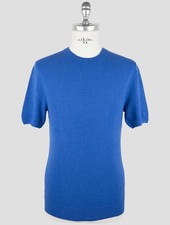 NEW GRAN SASSO BLUE COTTON PA T-SHIRT US 44 - EU 54 G4S72