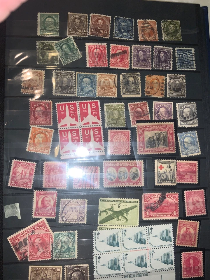 american stamp collection mnh mh and cancelled 1800 - Image 2 of 4