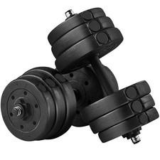 25KG Adjustable Dumbbells Pair of Hand Weight Set for Home Gym Fitness Training
