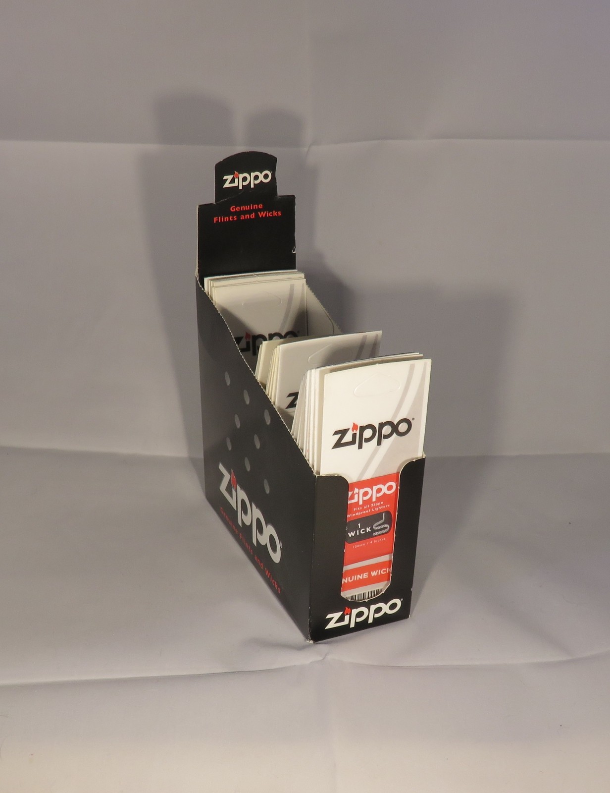 6 Genuine Zippo lighter Flints & 1 Wick - Two cards Value Pack - Pierre M&egrave;che