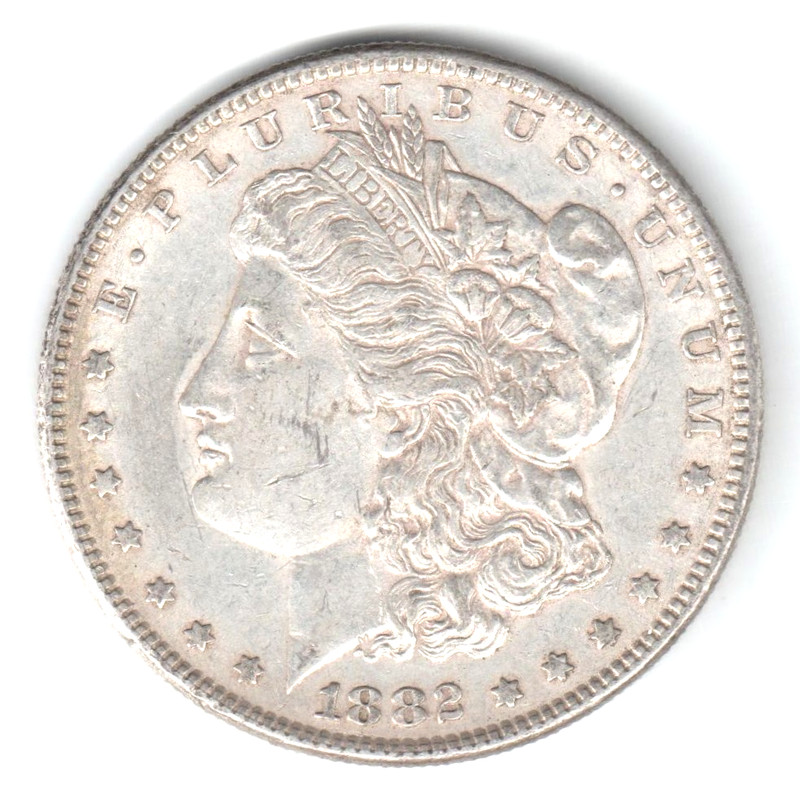 1882 P Morgan 90% Silver Dollar $1  Choice Uncirculated - Exceptional Coin