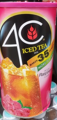 4C Iced Tea Mix Raspberry Flavor, 5 Lbs , Makes 35 Quarts FREE SHIPPING