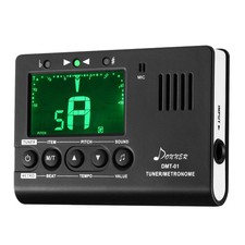Donner Metronome Tuner for All Instruments - Guitar, Bass, Violin, Black