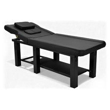 Black HeavyDuty Wide Massage Table Facial Bed Salon Beauty w/Open-Chest,Headrest