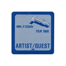 Judas Priest 1988 Ram it Down Concert Tour Artist Guest Backstage Pass
