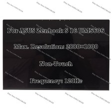 ASUS Zenbook S 16 UM5606KA OLED 2.8K 120Hz LCD Assembly Non-Touch Screen Panel