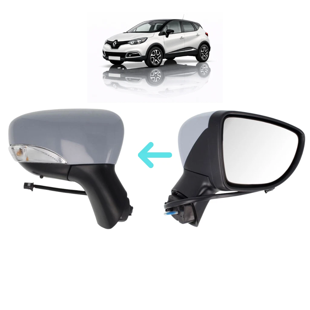 Vetro Specchietto Retrovisore Destro Termico Per Renault Captur Dal 2013, Attacco A Clip, Ricambio - 3
