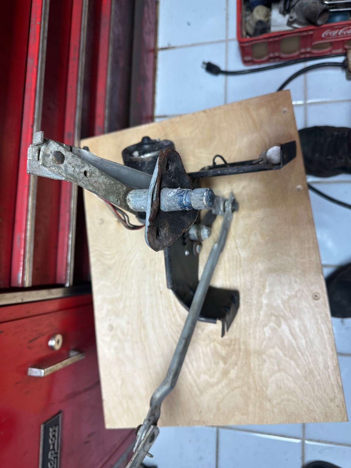 1967 1968 OEM FORD Mustang Cougar Windshield Wiper Motor & Arms Excellent Cond thumbnail 2