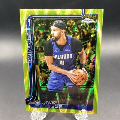 Jalen Suggs /275 Seismic Yellow #115 2025 Topps Chrome Basketball 