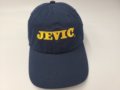 Vintage Jevic Transportation Trucking Leather Strapback Adjustable Hat Cap Blue