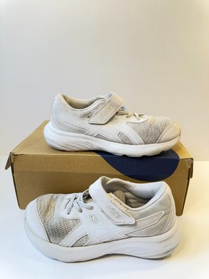 ASICS Kid's Contend 9 Pre School Running Shoes, White/Glacier Grey Size 2