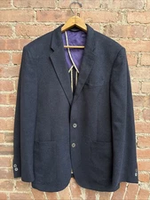 Vintage Paul Smith London Mens Silk Jacket, Sz 40, Italy