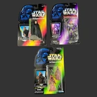 Vtg Lot of 3 Hasbro Star Wars Jedi Knight, Jawas & Dash Render Action Figure MIB