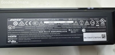 Bose SoundTouch 300 Soundbar & Accoustimass 300 Bass Module NO