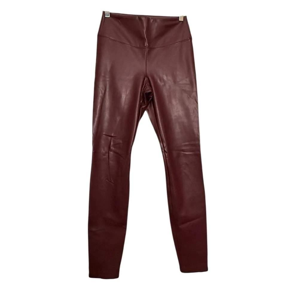 女式白宫黑市高腰跑道打底裤 6 码勃艮第色 — 第 2/4 张图片