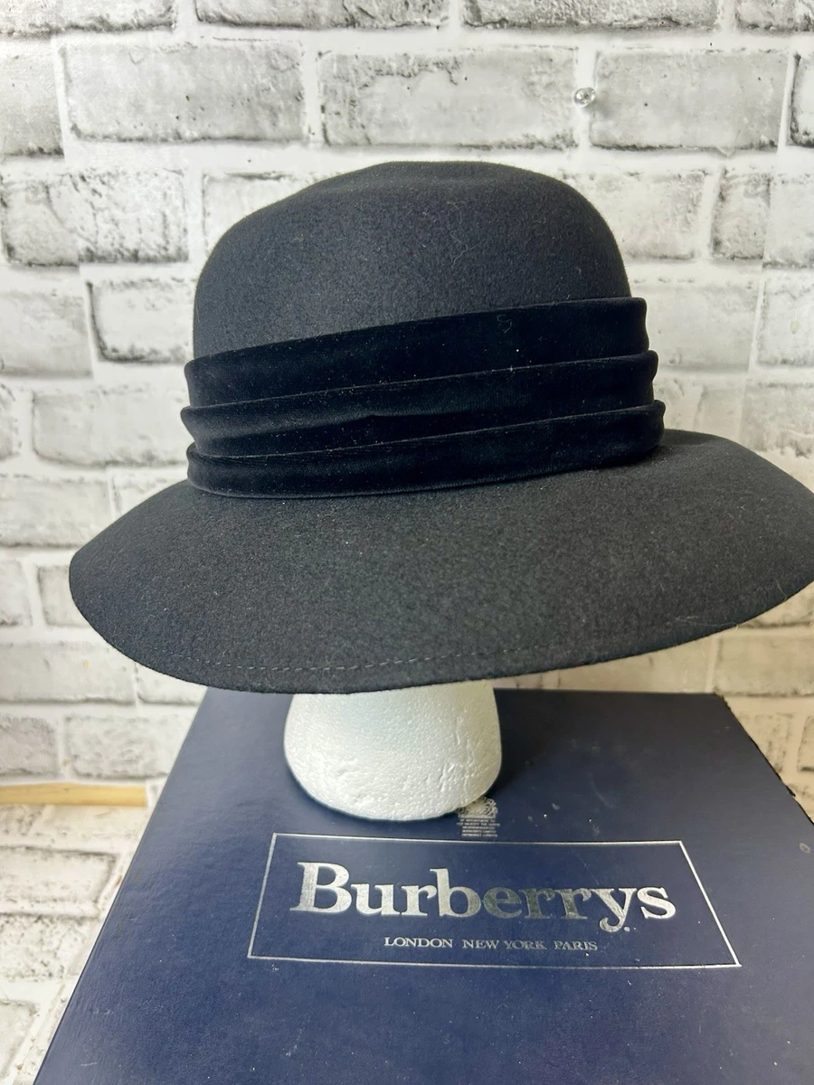 Women\'s Black 100% Wool Hat made in the USA with Silky Bow and Net EUC VTG Church Black 100% Wool Vintage Hats for Women for sale | eBay main image 3