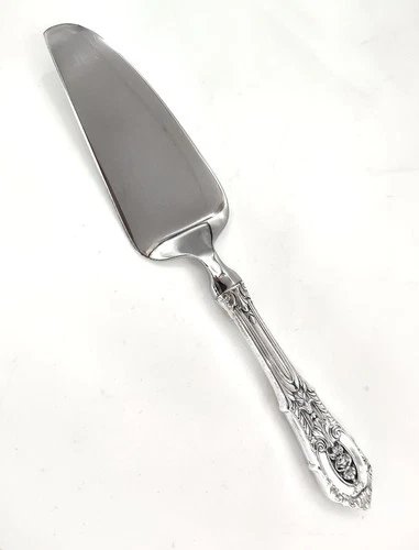 Vintage Wallace Rose Point 7" Sterling Silver Cheese Knife Server