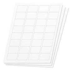 1-3/4 x 1-1/4 inch Bottle Labels for Inkjet & Laser Printers (32 Per Sheet, 4...