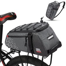 Rear Bike Rack Bag 8L PVC Water Resistant Ebike Bags for Bicycle Rear Rack