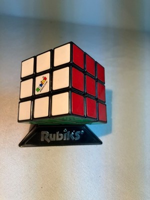 Rubik's Cube Puzzle Toy 3x3 with stand-Preowned-Great condition ￼