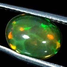 1.10Cts.100 Natural Ethiopian Opal Oval Cabochon Gemstone 7X9X3MM