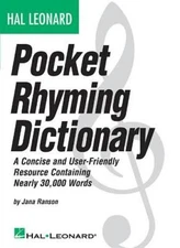 Hal Leonard Pocket Rhyming Dictionary: A Concise and User-Friendly R - VERY GOOD