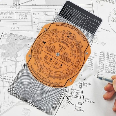 360-degree Rotation Aviation Plotter High-precision Measurements Flight Training