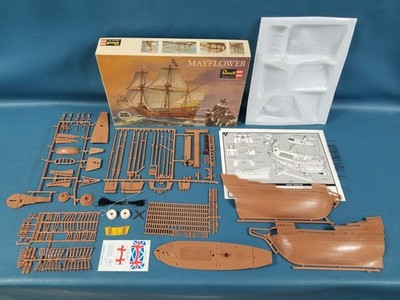 REVELL Mayflower Ship Model Kit VTG 1966 No Glue Unknown If All Parts Are Presen